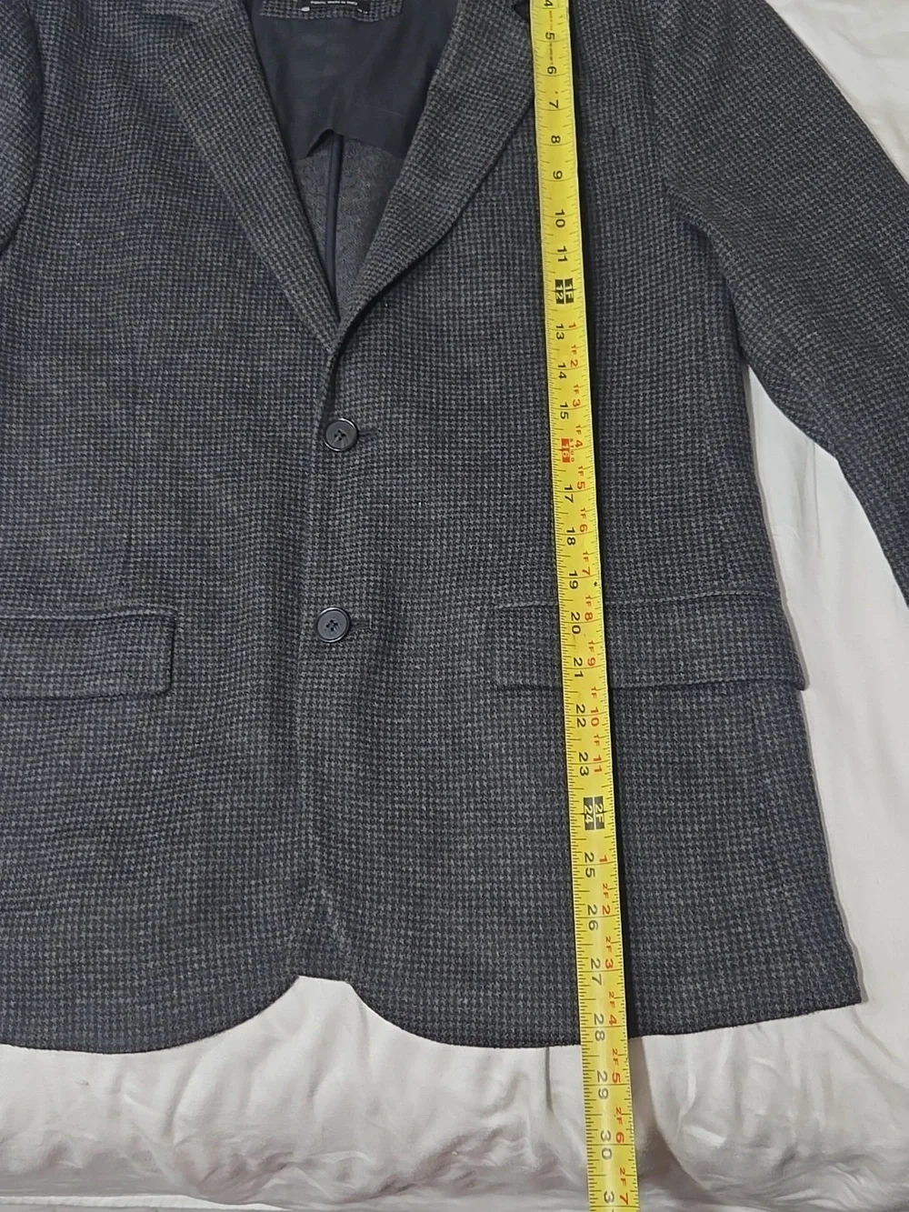 Vince Men's Houndstooth Blazer Jacket Stretchy Sz M